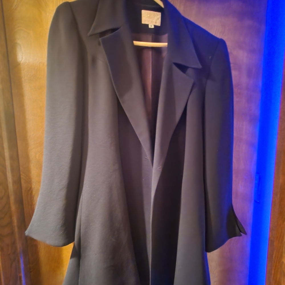 Alberto Makali Classic Black Trench Coat